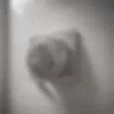 Airflow Mechanism of Bathroom Exhaust Ducts Diagram illustrating the airflow of bathroom exhaust ducts