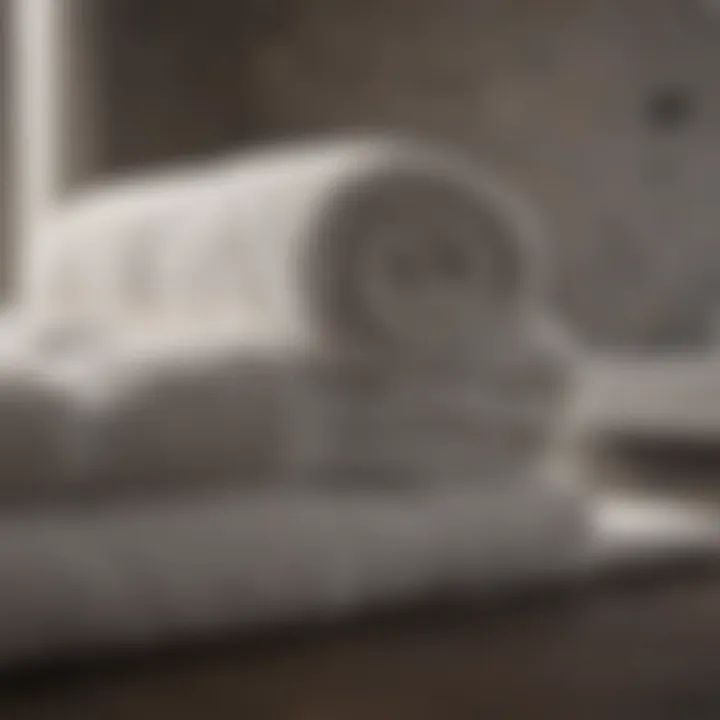 Selection of different towel materials showcasing softness