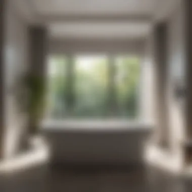 Modern technology integrated into a standalone bathtub