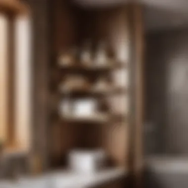 Three-Tier Storage Rack in Bathroom