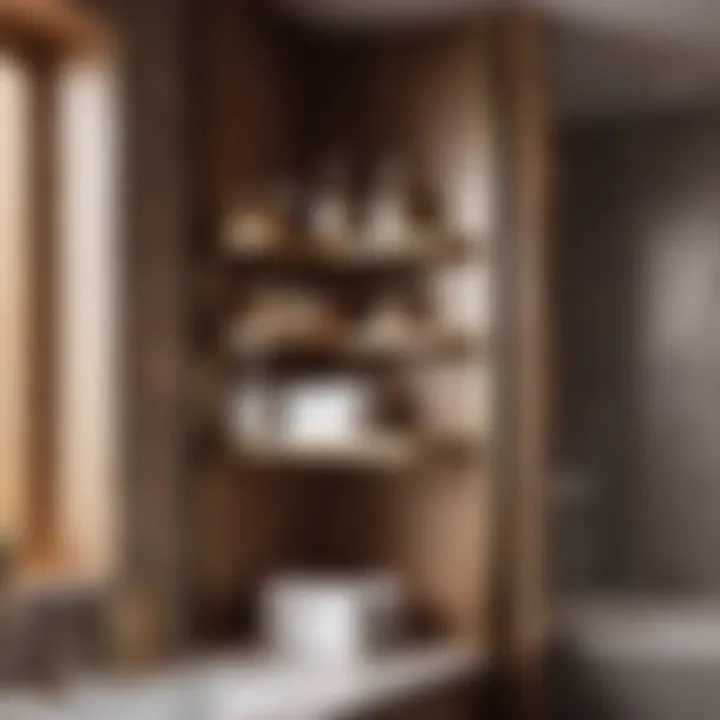 Three-Tier Storage Rack in Bathroom