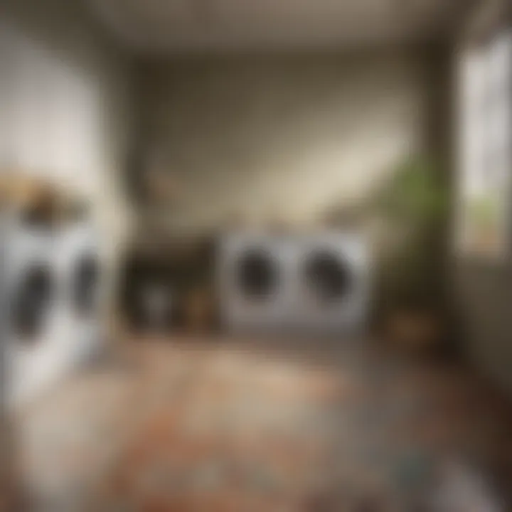 Stylish Eco-Friendly Tile Options Eco-friendly tiles made from recycled materials in a stylish laundry setting