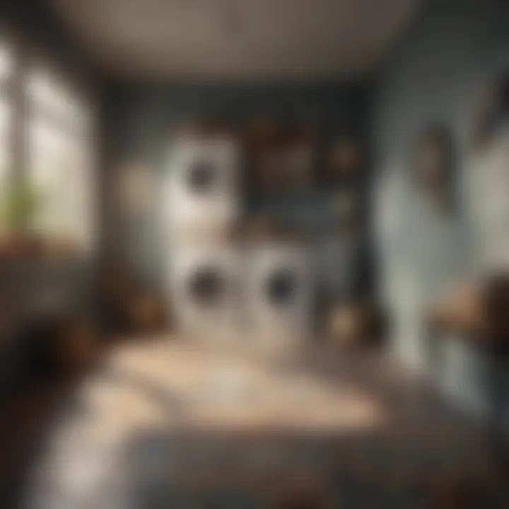 Timeless Traditional Ceramic Tiles Traditional ceramic tiles displayed in a cozy laundry environment