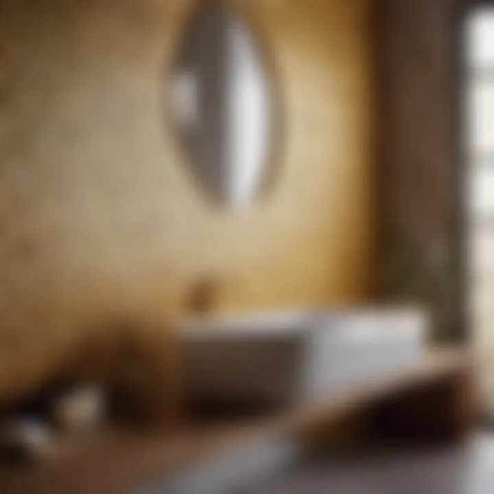 Tile preparation in bathroom