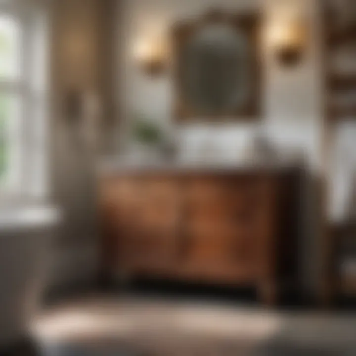Elegantly Timeless Design Timeless Design Aesthetic of Amish-Made Bathroom Cabinet