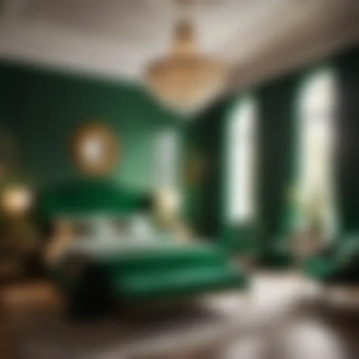 Timeless Sophistication in Emerald Green Bedroom