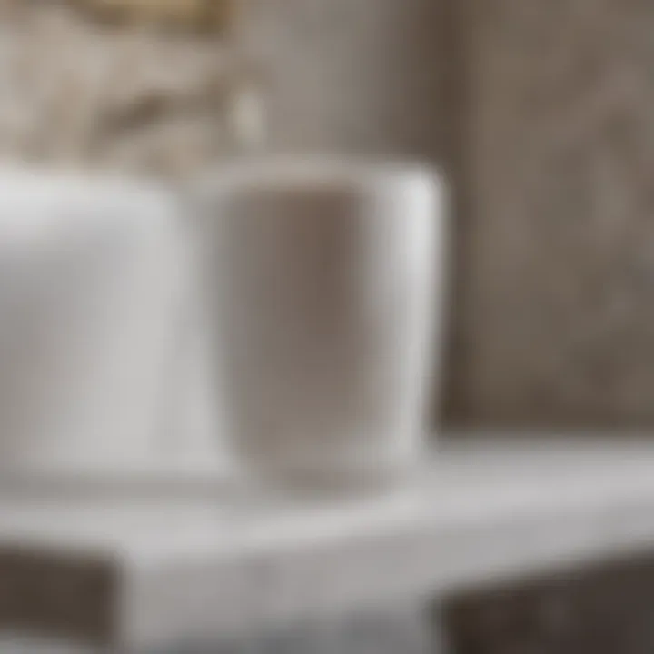 Stylish White Resin Tumbler