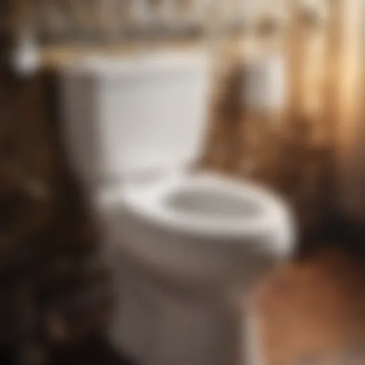 Illustration of toilet flush mechanism