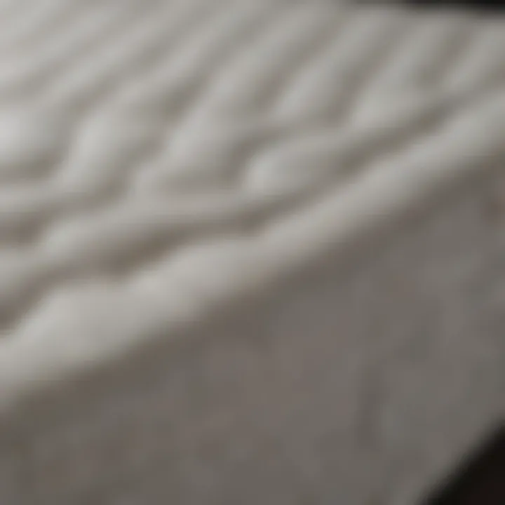 Mattress Materials and Benefits Infographic comparing mattress materials and their benefits