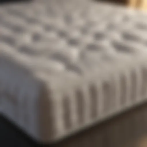 Luxurious memory foam mattress with intricate design