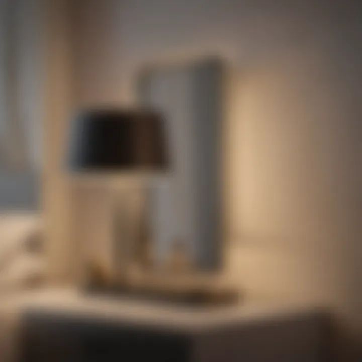 Modern touch-sensitive bedside lamp with elegant design