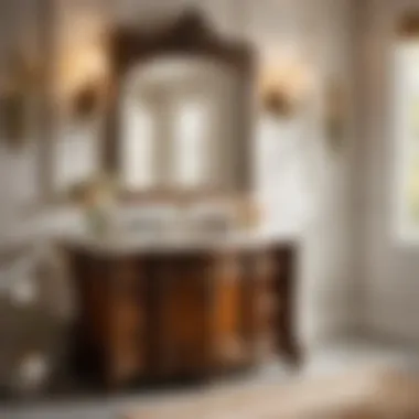 Traditional style 20-inch bathroom vanity with vessel sink enhancing bathroom decor