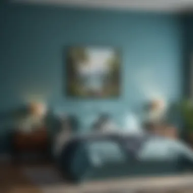 Nature-Inspired Tranquility in Aqua Blue Bedroom Tranquil Aqua Blue Bedroom with Nature-Inspired Elements