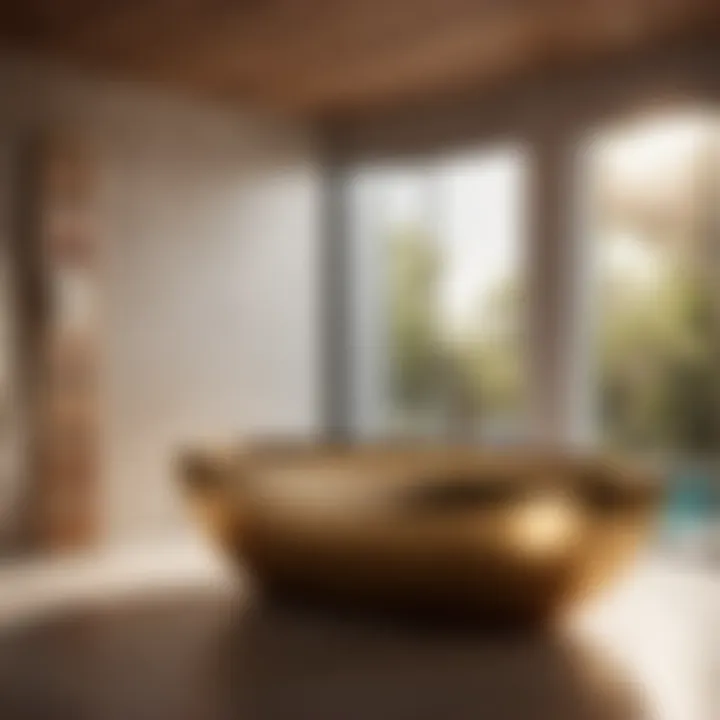 7ft Long Bathtub in a Tranquil Spa Setting