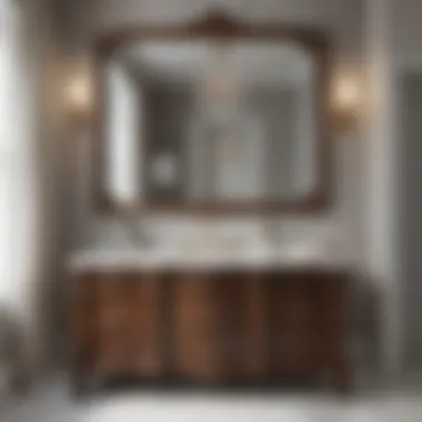 Sophisticated Vanity Upgrade Elegant Bathroom Vanity with Ornate Mirror