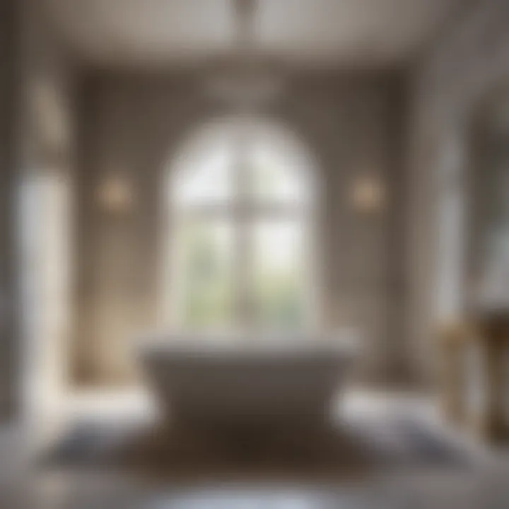 Luxurious Bathtub with Spa-like Surroundings