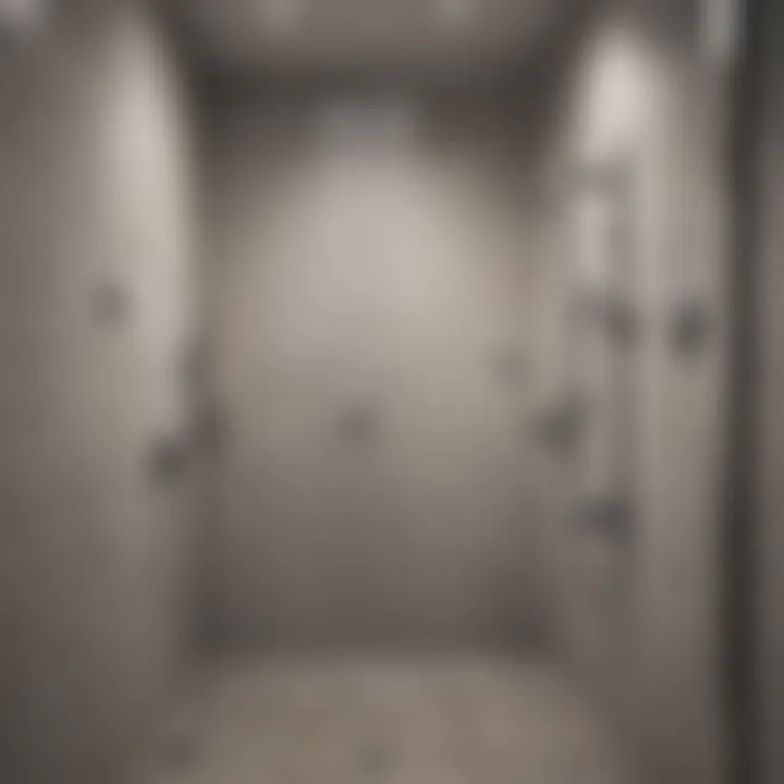 Modern Shower with Glass Enclosure and Rainfall Showerhead