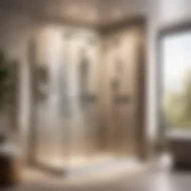 Elegant bathroom shower design