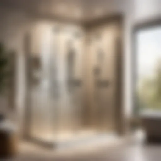 Elegant bathroom shower design