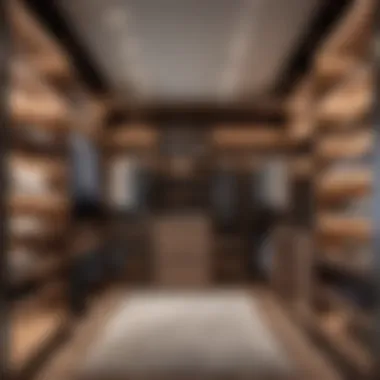 Efficient Space-Saving Closet Design with Hidden Compartments Space-saving closet design with hidden storage compartments