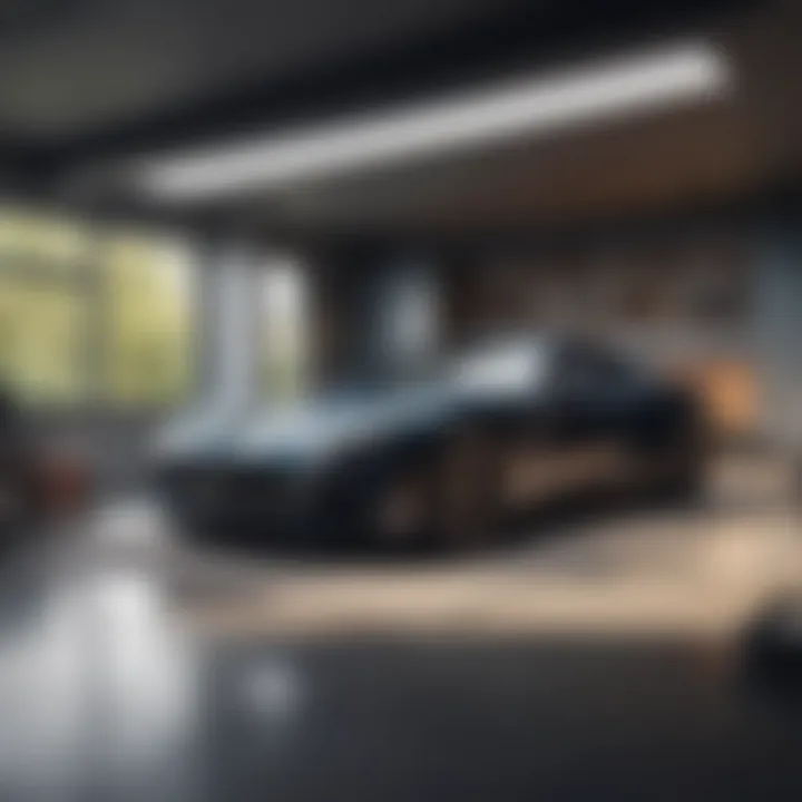 Elegant Garage Conversion A modern garage converted into a stylish bedroom with elegant furnishings