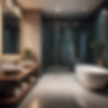 Unique Triangle Bathroom Layout