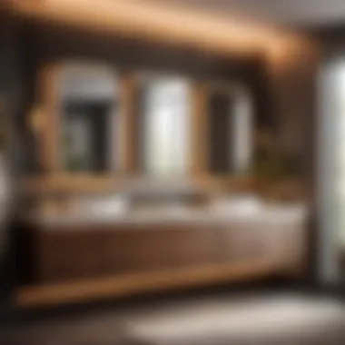 Vanguard Vanity Design in Triangle Bathroom Innovative Triangle Bathroom Vanity Design