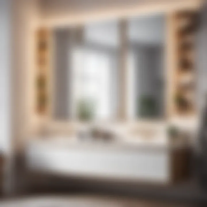 Scandinavian Minimalist Triple Sink Vanity Triple sink bathroom vanity showcasing minimalist Scandinavian design