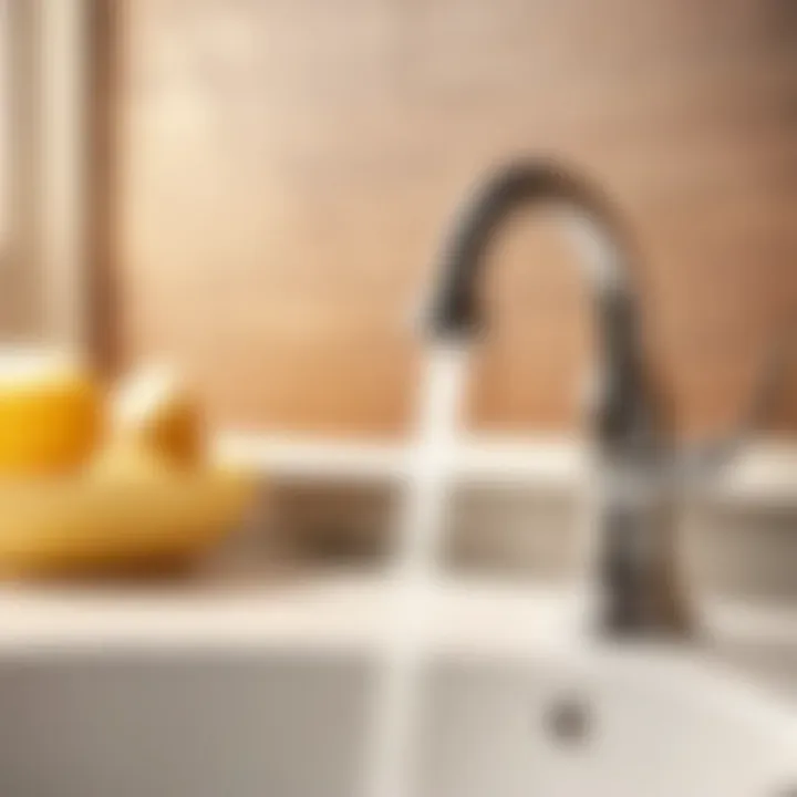 Plunger in Action Plunger Unclogging Sink