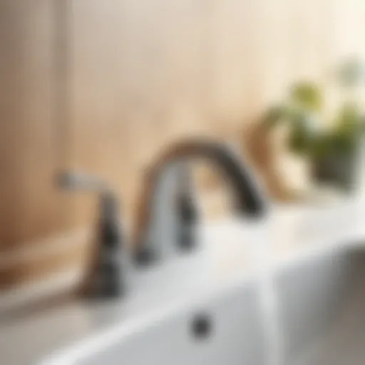 Identifying the Source of the Leak Illustration of a leaking bathroom sink faucet