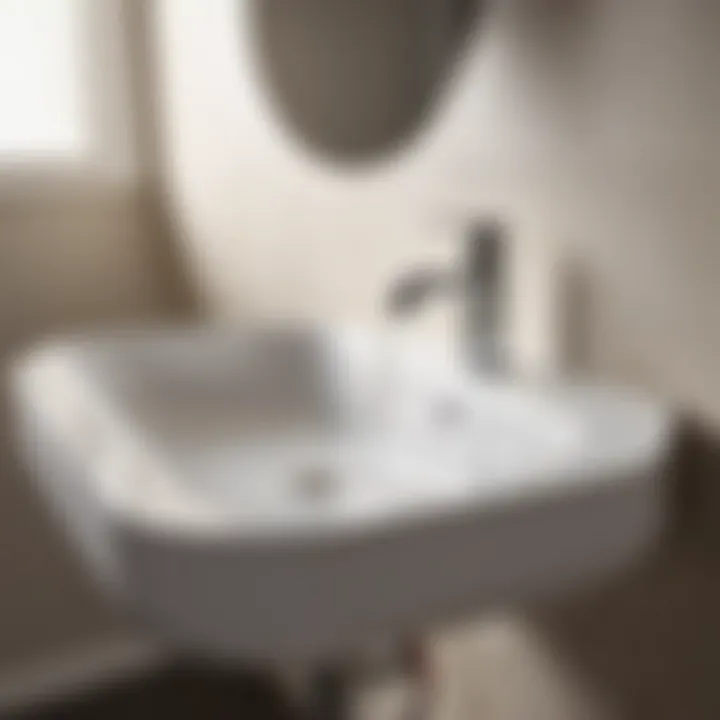 Identifying the Leak Source Illustration of water dripping from a bathroom sink base
