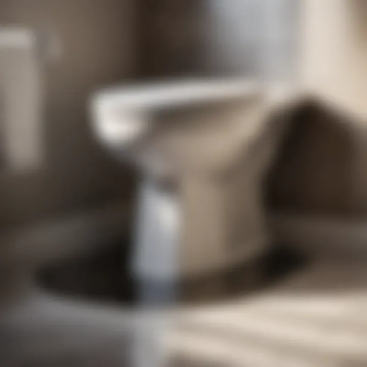 Illustration of a properly sealed toilet base after fixing the leak