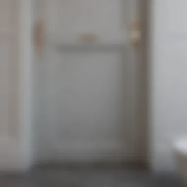 Identifying Water Damage Water damage on bathroom door frame