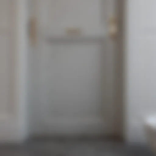 Identifying Water Damage Water damage on bathroom door frame