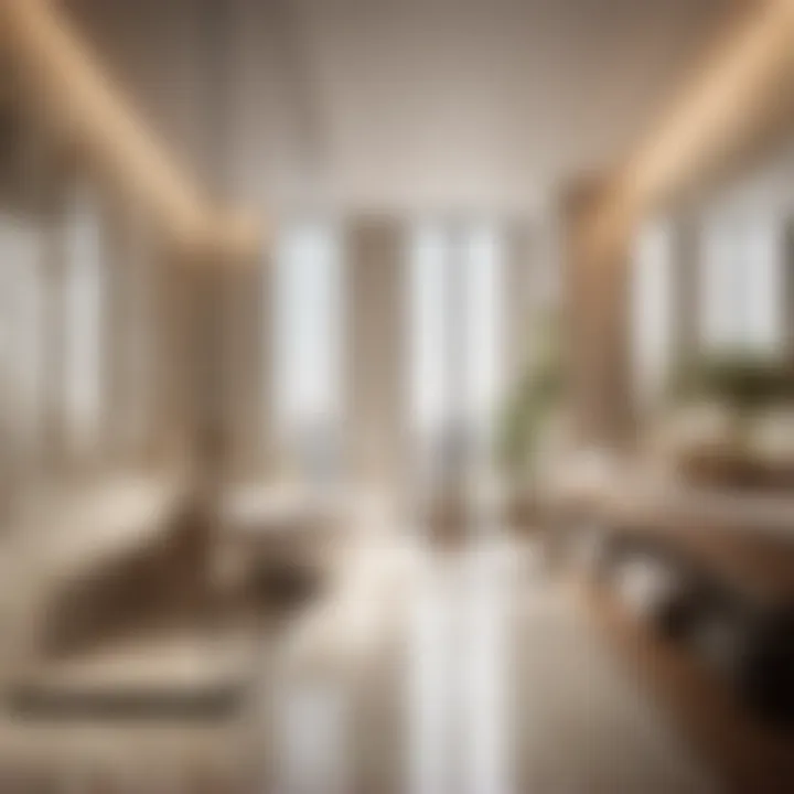 Elegant bathroom tiling design