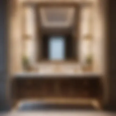 Luxurious bathroom vanity and sink