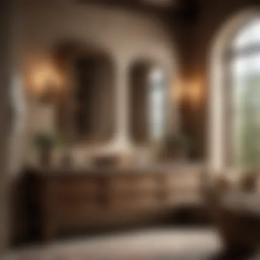 Tuscan Vanity in Earthy Tones