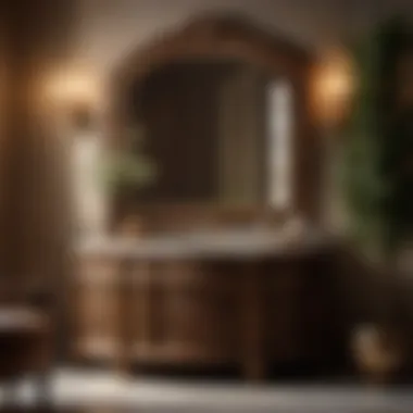 Craftsmanship of Tuscan Vanity Intricate Carvings on Tuscan Vanity