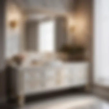 Luxurious Marble Touch in Tuscan Vanity Tuscan Vanity with Marble Countertop