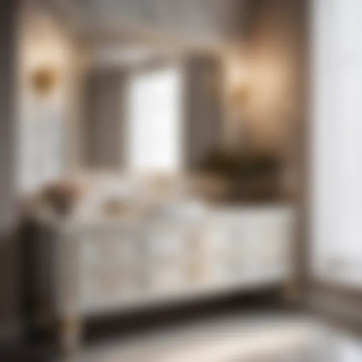 Luxurious Marble Touch in Tuscan Vanity Tuscan Vanity with Marble Countertop
