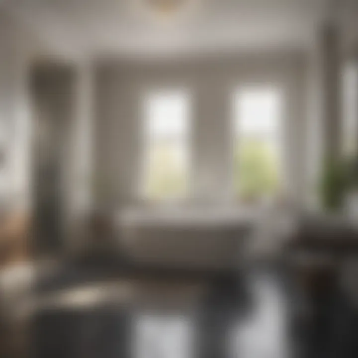 Soothing ambiance created by a two-person bath