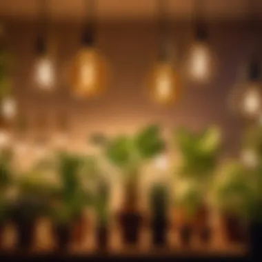 Illustration depicting different types of grow light bulb shapes