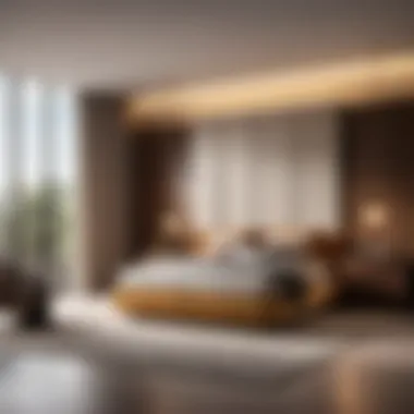 Contemporary Comfort Modern bedroom set showcasing sleek contours and innovative storage solutions