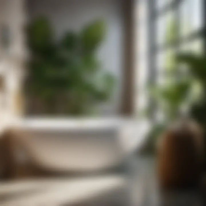 Nature-Inspired Botanical Bathroom Collection Botanical-themed Bathroom Decor Set