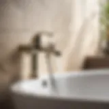 Luxurious Bath Filler with Hand Shower in Elegant Setting