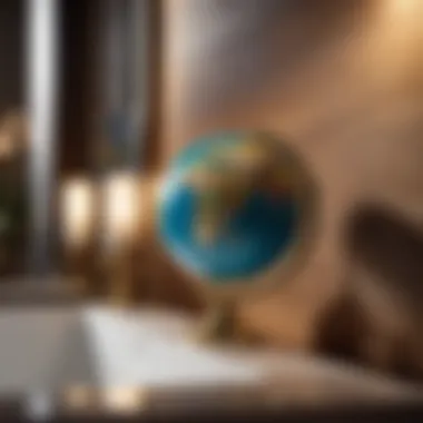 Chic Bathroom Globe Accent Decor