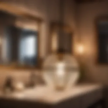 Elegant Bathroom Globe Pendant Light Fixture