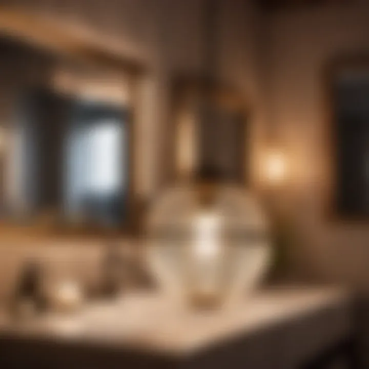 Elegant Bathroom Globe Pendant Light Fixture