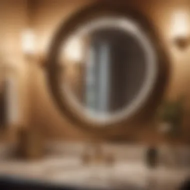 Vintage Bathroom Globe Vanity Mirror