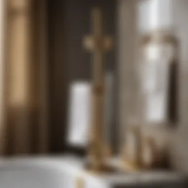 Elegantly Designed Bathroom Pole Caddy